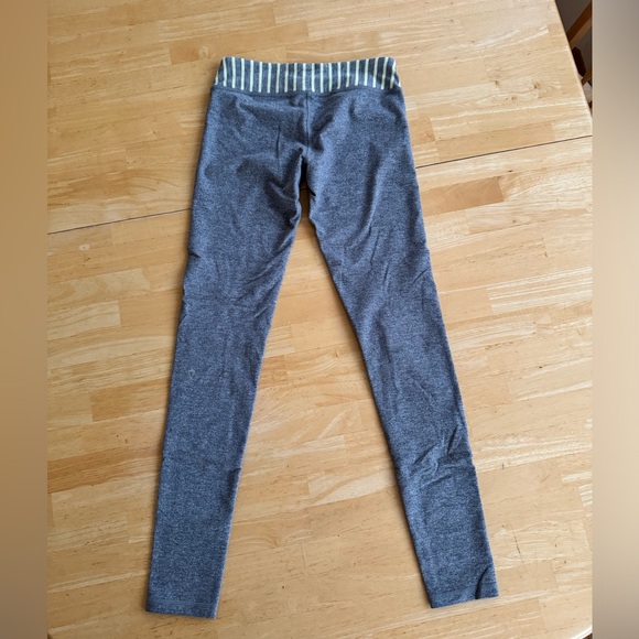 Ivviva by Lululemon Leggings Gray, with Yellow Waistband - Picture 2 of 3